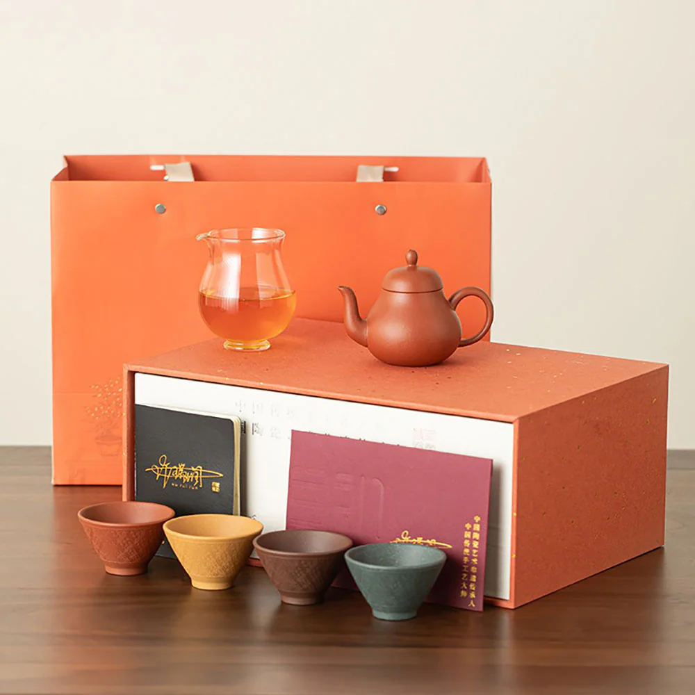 Yixing Purple Clay Four Seasons Tea Set - Image 3