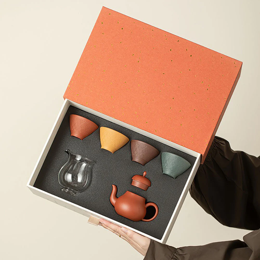 Yixing Purple Clay Four Seasons Tea Set - Image 4
