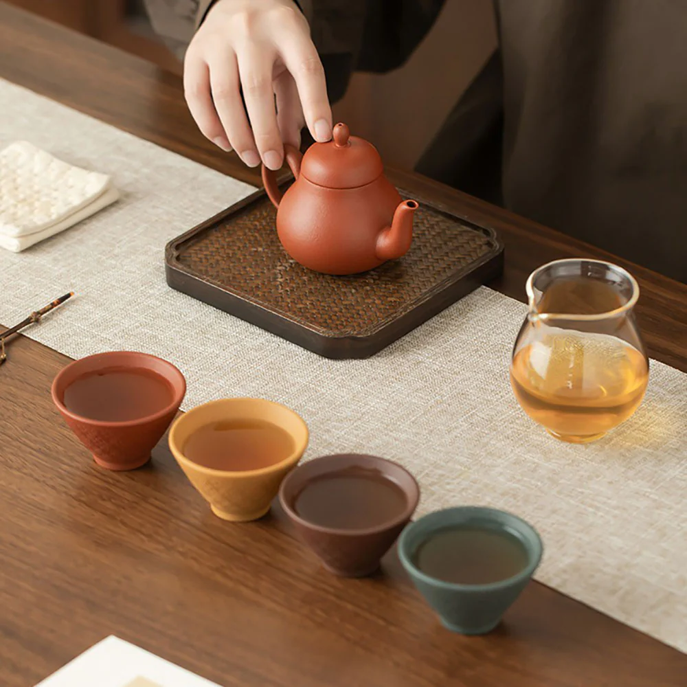Yixing Purple Clay Four Seasons Tea Set - Image 5
