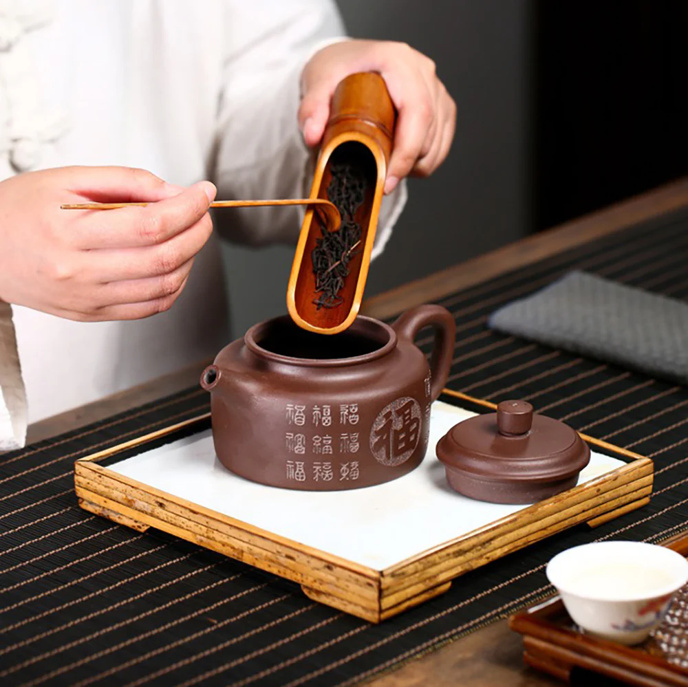 Yixing Purple Clay Fu Dezhong Teapot - Image 5
