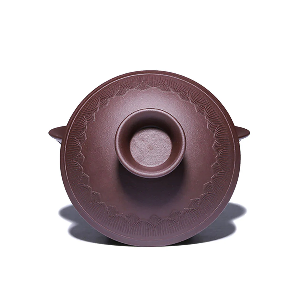 Yixing Purple Clay Heart Sutra Gaiwan - Image 5