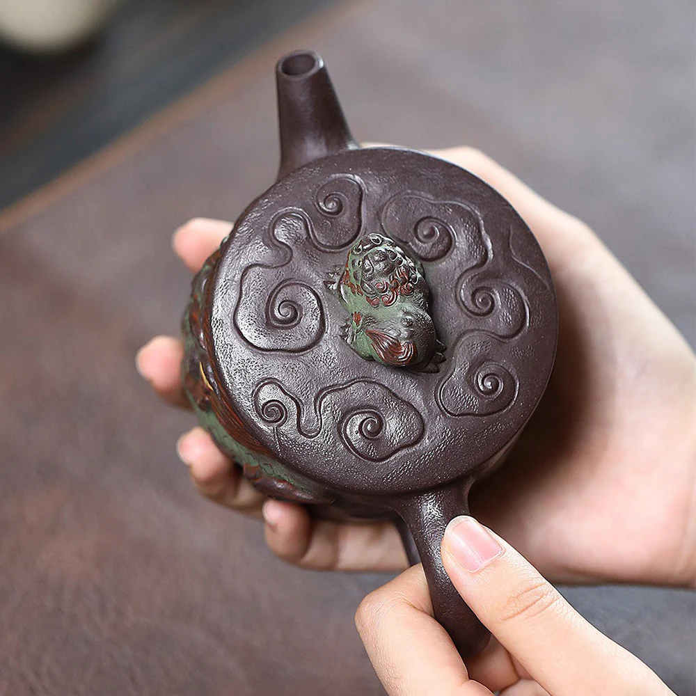 Yixing Purple Clay Kirin Hanwa Teapot - Image 3