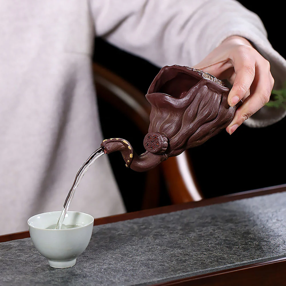 Yixing Purple Clay Lotus Seedpod Fair Cup - Image 5
