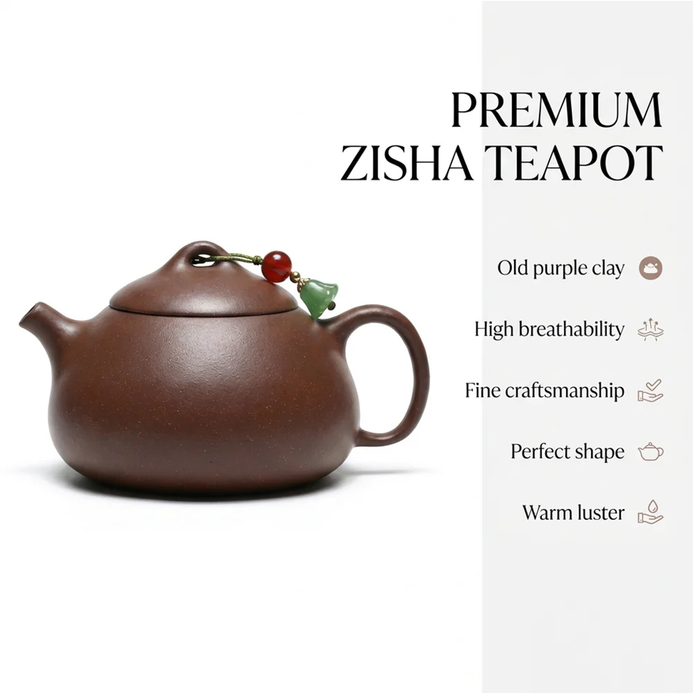 Yixing Purple Clay Qin Quan Teapot - Image 2
