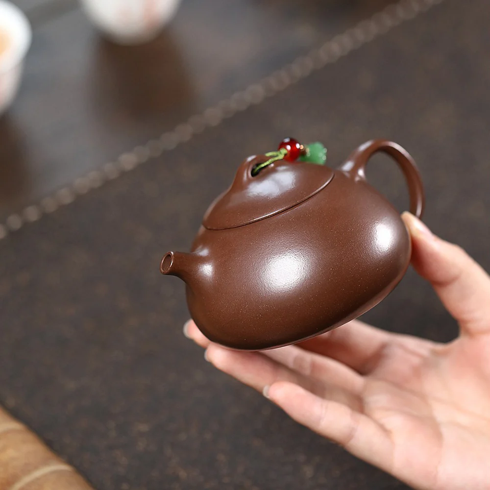 Yixing Purple Clay Qin Quan Teapot - Image 3