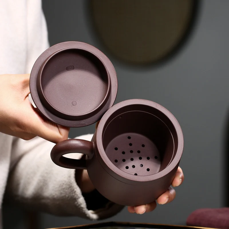 Yixing Purple Clay Tea Cup With Infuser - Image 7