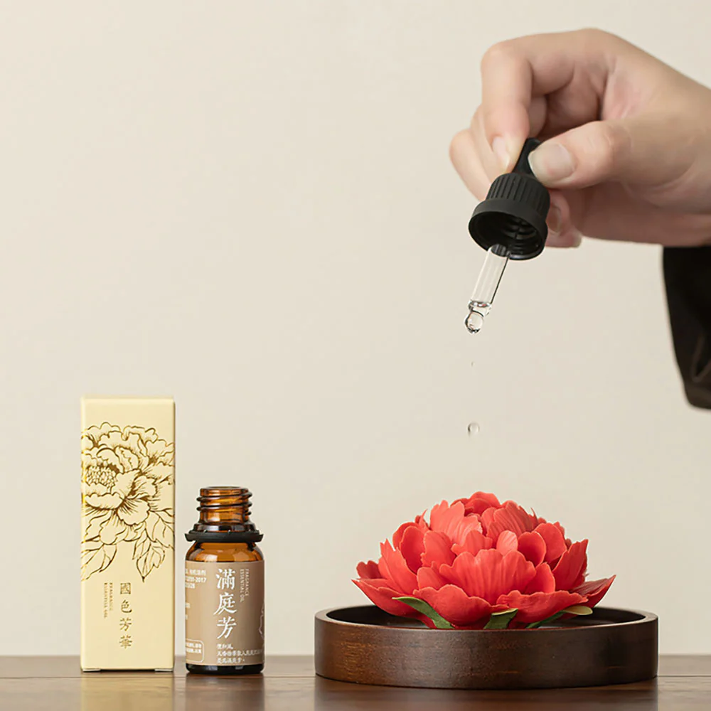 Yixing Purple Clay Tea Set With Peony Incense Holder - Image 5