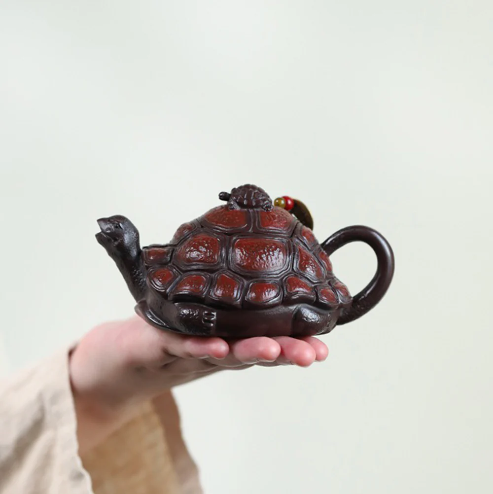 Yixing Purple Clay Turtle Teapot - Image 3