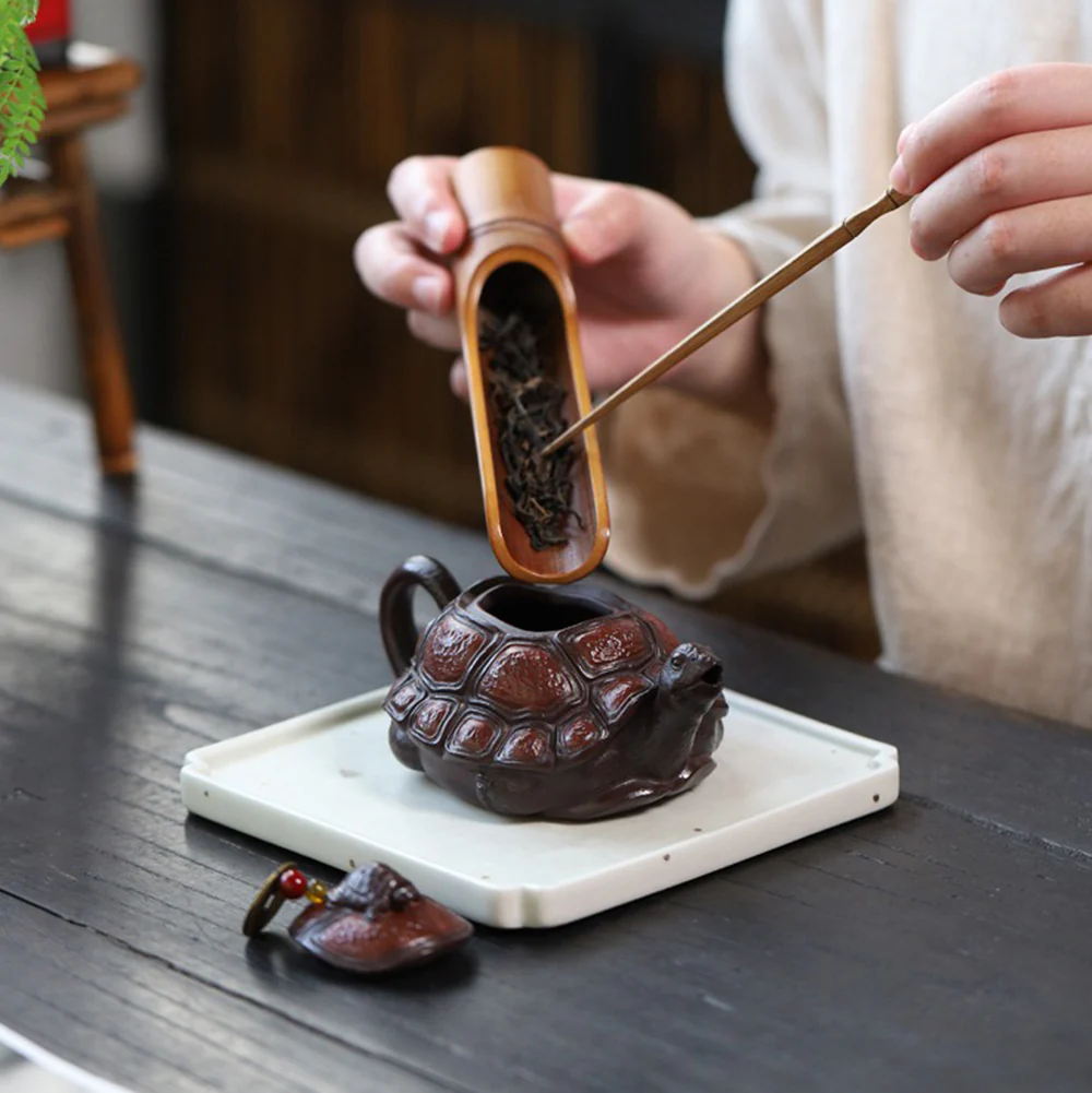Yixing Purple Clay Turtle Teapot - Image 5