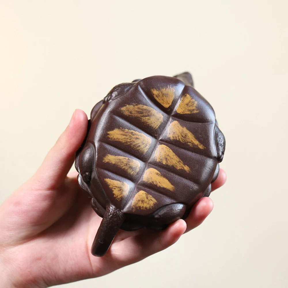 Yixing Purple Clay Turtle Teapot - Image 8