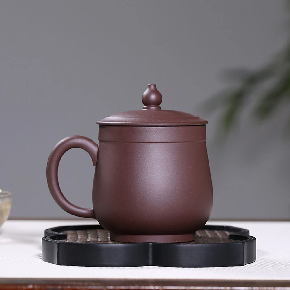 Yixing Purple Clay Wealthy Flower Tea Cup - Image 5