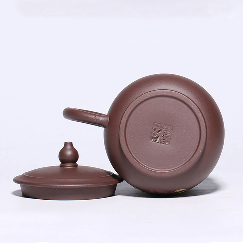 Yixing Purple Clay Wealthy Flower Tea Cup - Image 6
