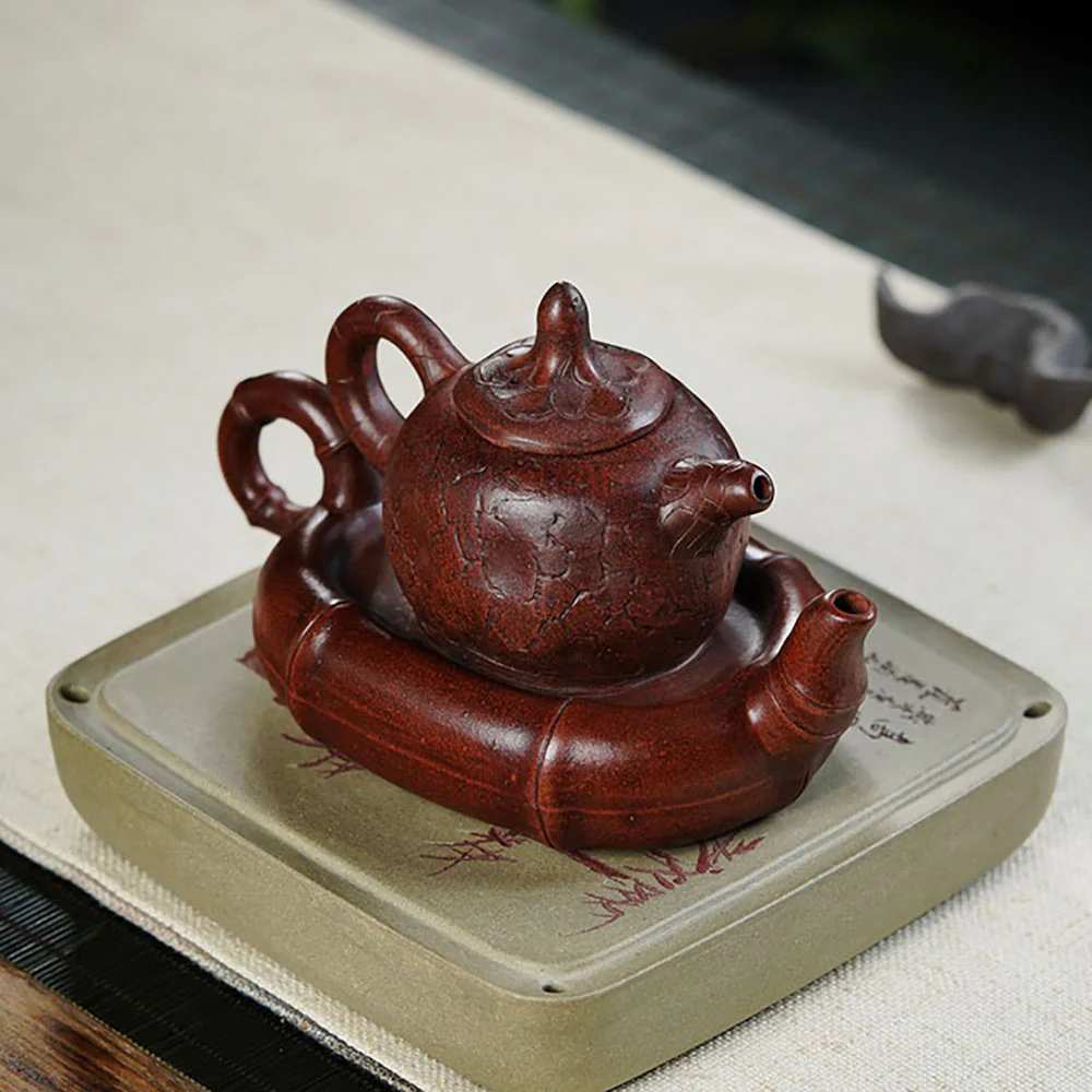Yixing Red Clay Double Teapot - Image 4